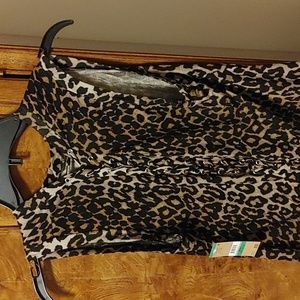 Rachel Roy leopard print sleeveless tunic